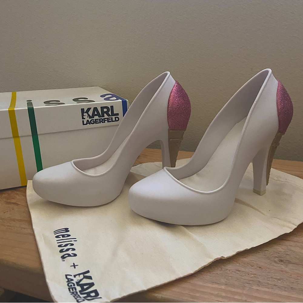Melissa x Karl Lagerfeld Ice Cream Pumps Heels 39